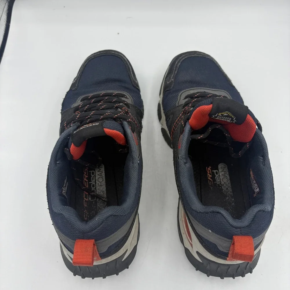 Skechers Shoes Mens Size‎ 7.5 Black Blue Water Repellent 237217 Goodyear Outdoor